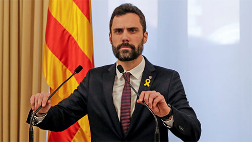 presidente del parlamento catalán, Roger Torrent El Parlament catalán retrasa el debate de investidura en busca de garantías